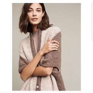 Anthro Sleeping on Snow Oversized Cocoon Cardigan